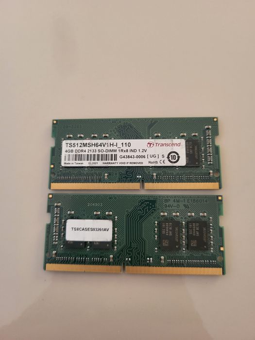 Memorii RAM 4GB/8GB DDR4 - 2133MHz, So-dimm/laptop, CL.15, 1.2V - Noi