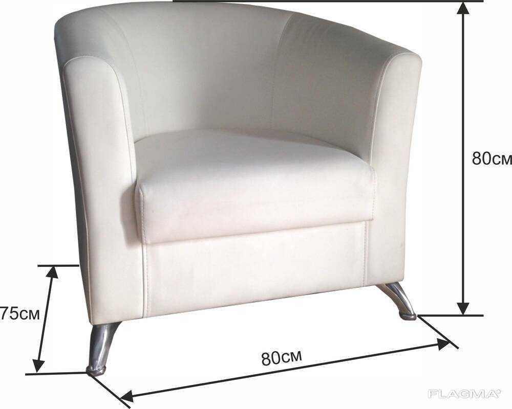 Аренда кресла, белое, экокожа