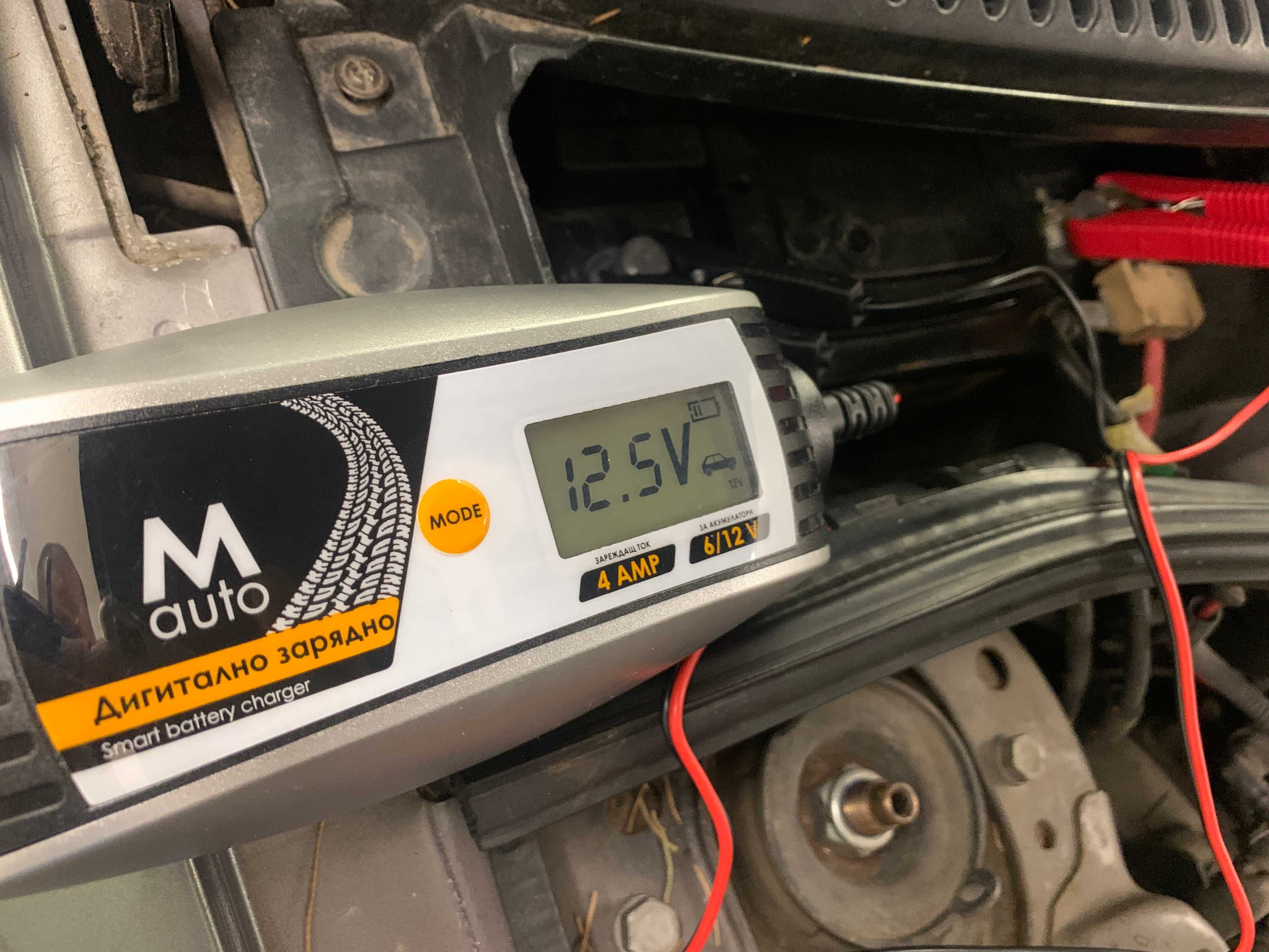 Дигитално инверторно зарядно за акумулатори M auto 6V/12V 2A/4A