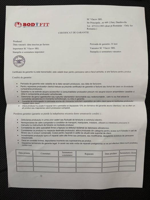 Banda de alergare BodyFit A6000