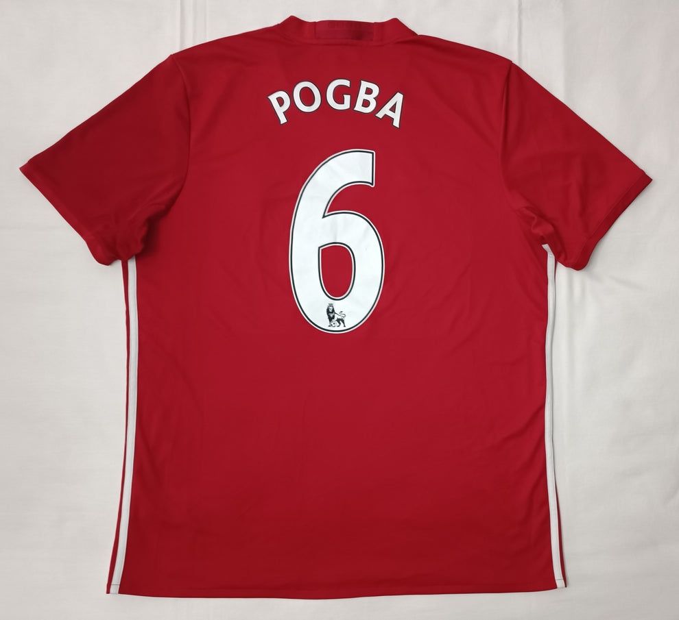 Adidas Manchester United #6 Pogba Home Jersey тениска XL Адидас