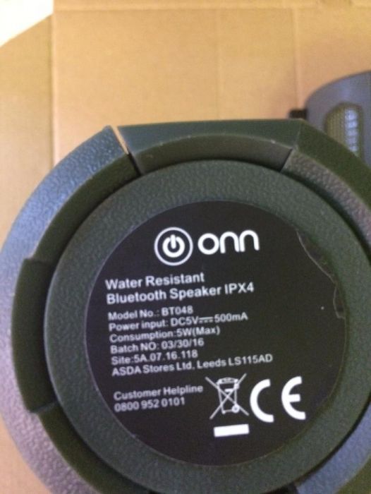 Onn BT048 rezistent la apa wireless Bluetooth Speaker - Verde