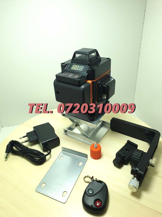 Nivela Autonivela Laser Profesionala 360grade 4d 16linii Lumina Verde