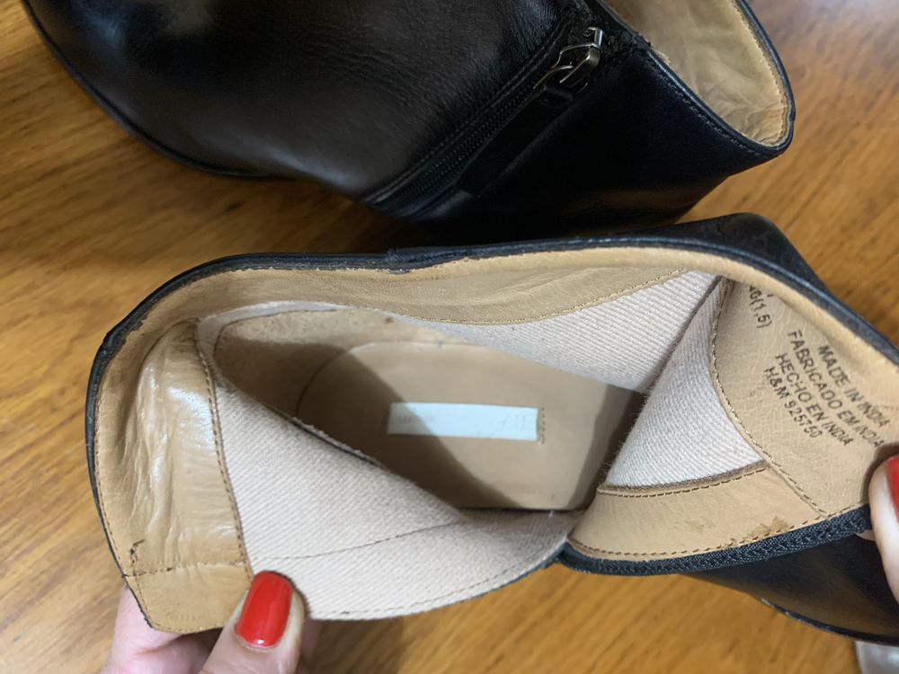 Ghetuțe damă din piele H&M din piele noi.