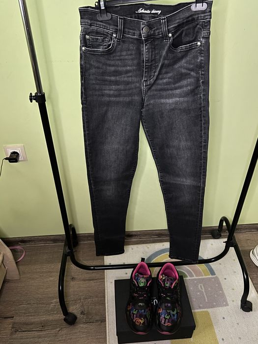 Дънки Liu jo в графитен цвят