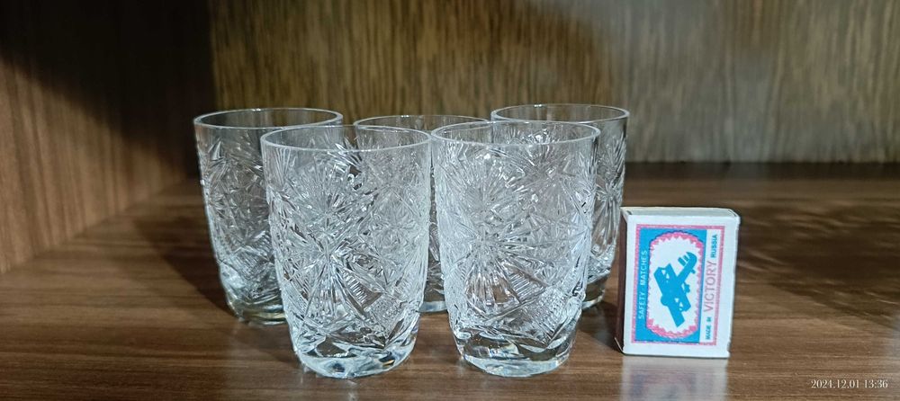 Набор советских рюмок.