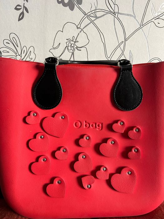 Чанти O bag черна и червена