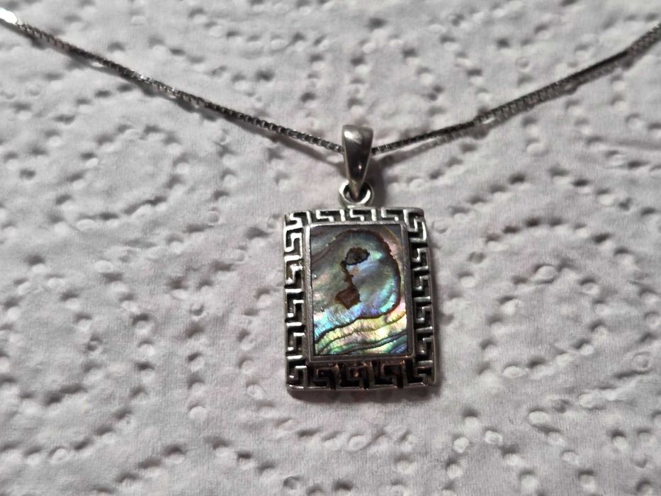 Lot vintage argint lant, bratara si 2 pandative