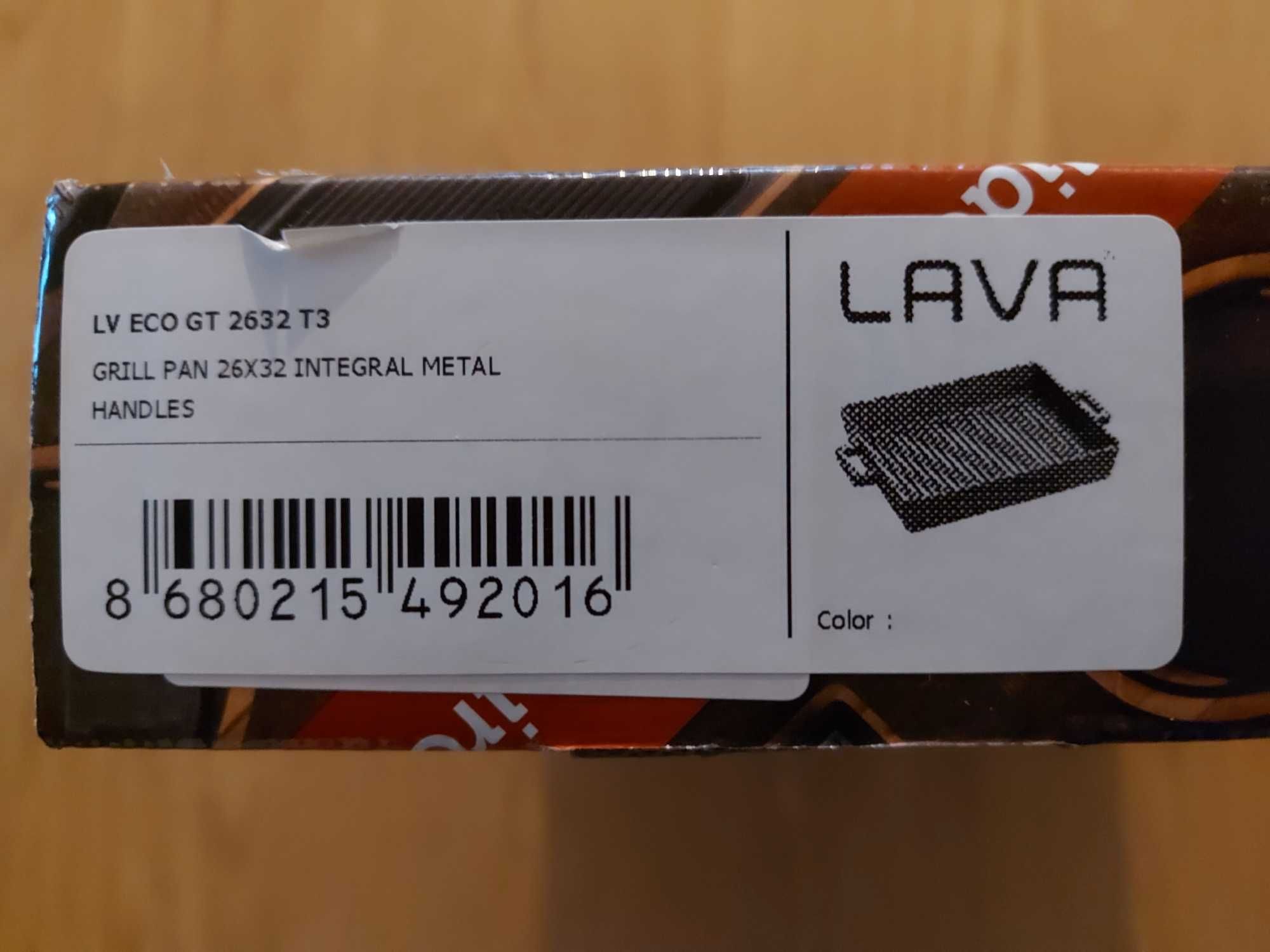 Tava-tigaie grill din fonta, marca LAVA+cadou manere noi silicon LAVA