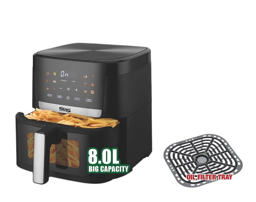 Фритюрник с горещ въздух 8.0 литра (Air Fryer) 1800W
