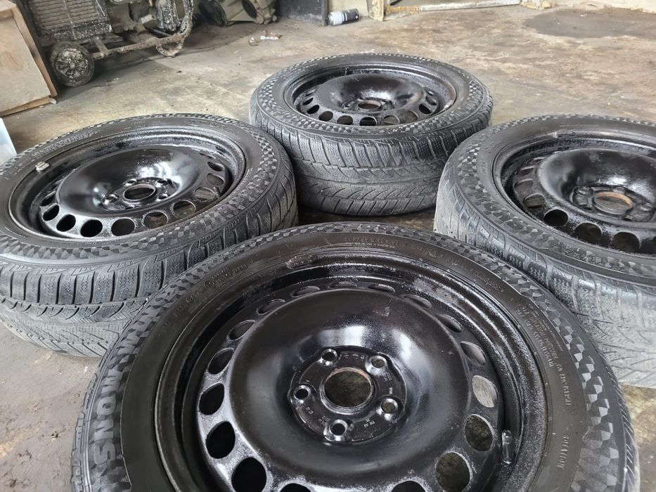 Jante tabla 5x112 VW audi cauciucuri iarna 205 55 16 M+S