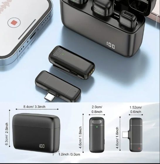 microfon lavalieră wireless pentru telefon