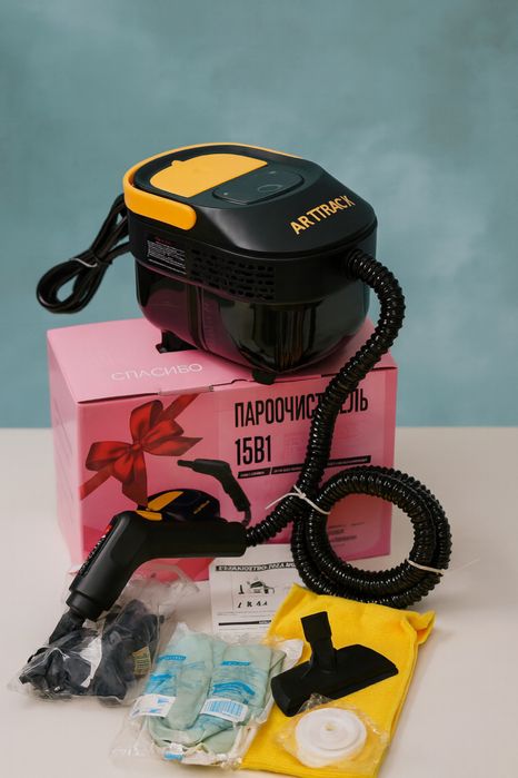 Пароочиститель ARTTRACK 15 в 1. Жаңа. Толық комплект