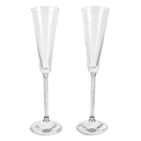 Дизайнерски сватбени чаши за тост Олег Касини (Oleg Cassini)