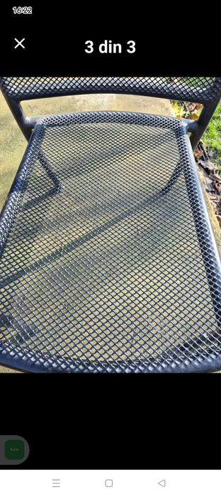 Scaune cadru metalic terasa.