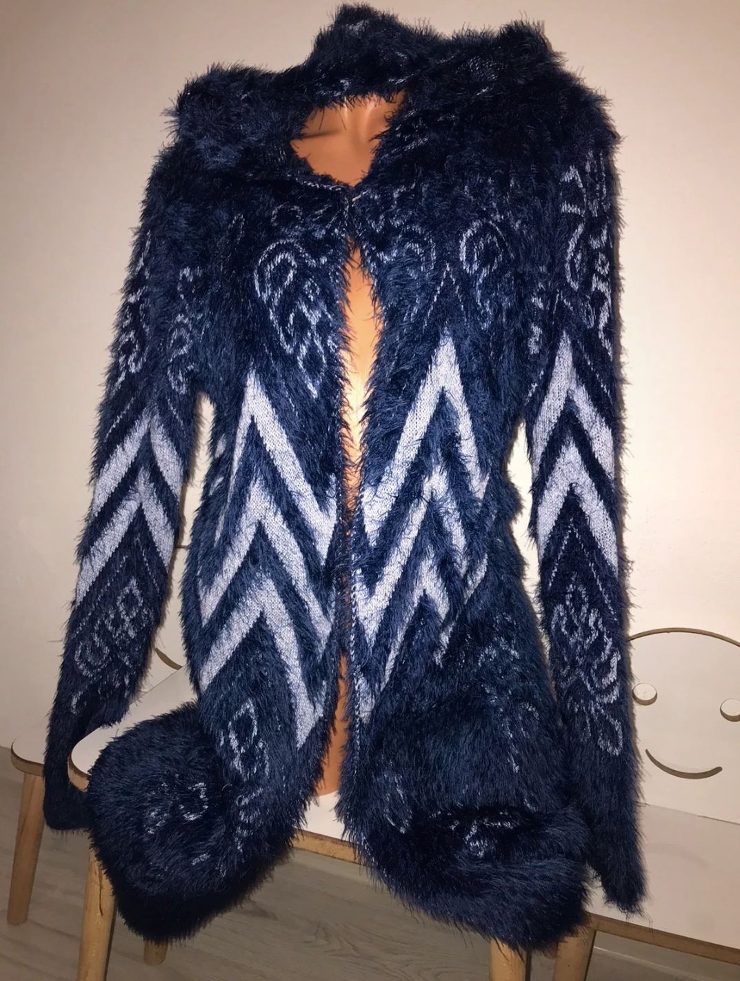 Cardigan pufos nou