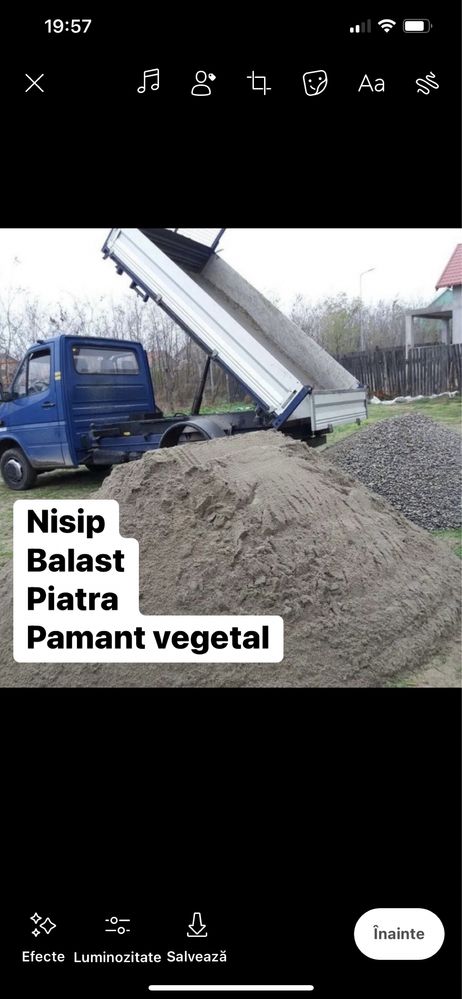 Nisip,balast,piatra,chisai