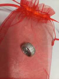 Уникален сребърен пръстен с циркони (халка)