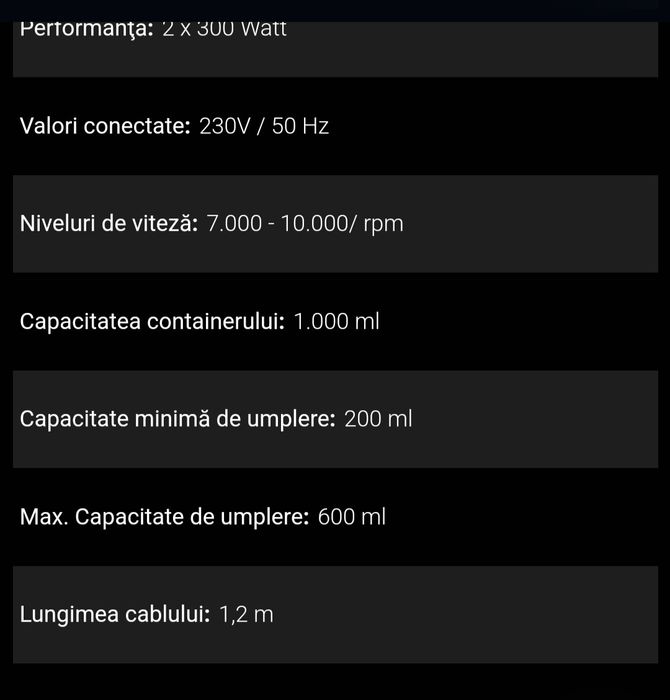 Se vinde mixer cu 2 axe, nou