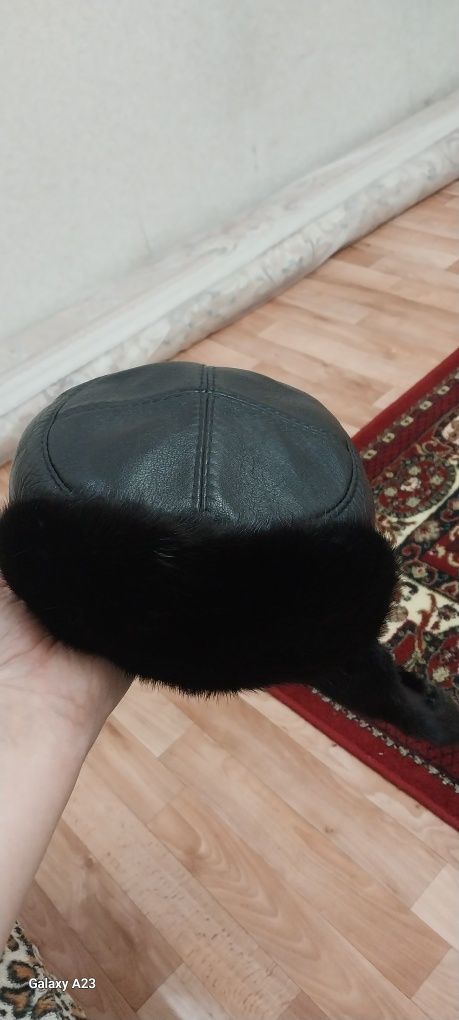 Шапка ушанка норковая