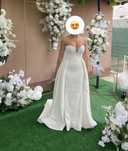 Rochie de mireasa 2 in 1 cu trena detasabila
