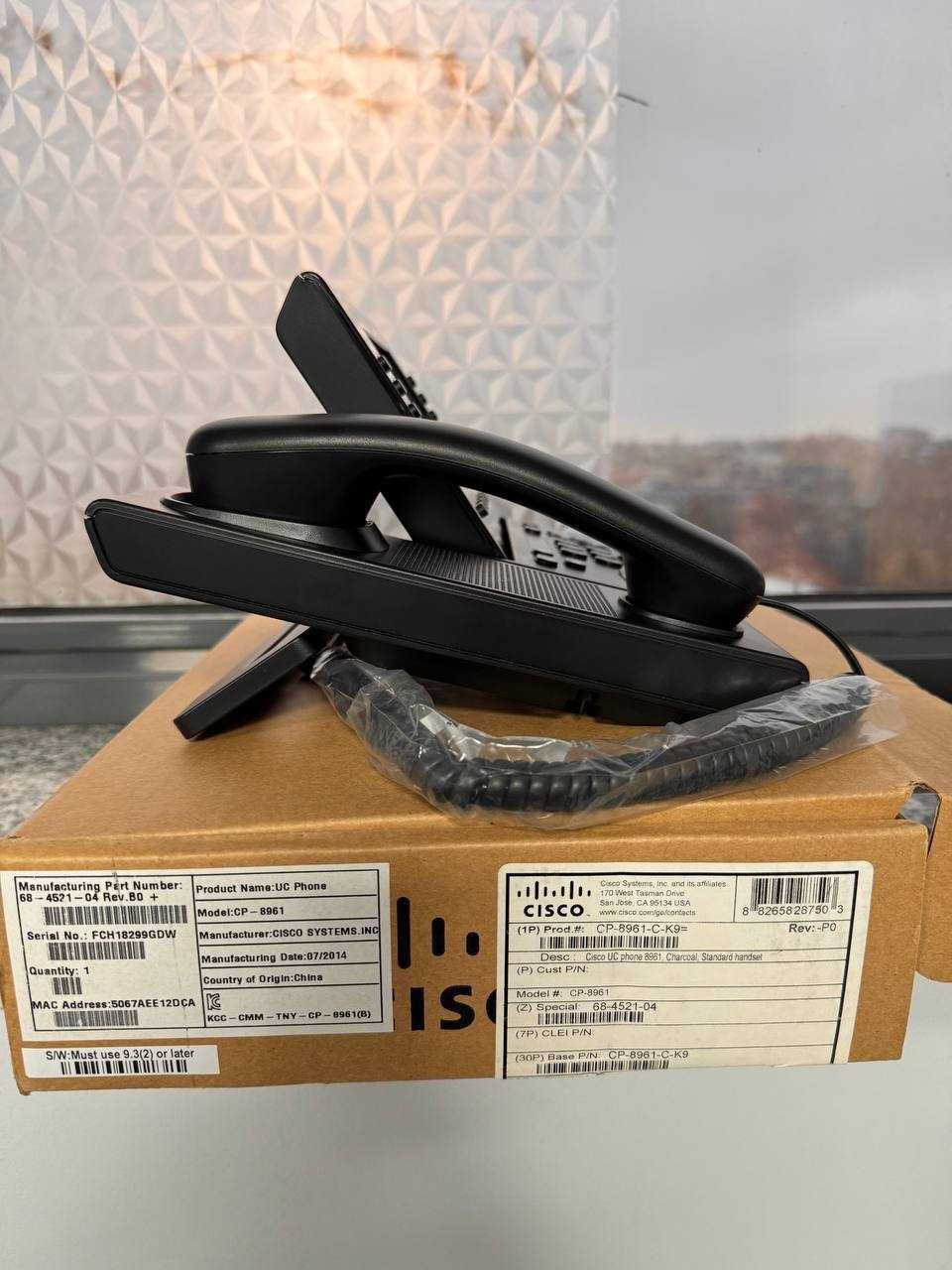 Cisco CP-8961 – IP-телефон бизнес-класса с HD-звуком и PoE
