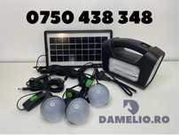 Kit Solar Camping GDlite Three, 3 becuri LED, power bank 2025