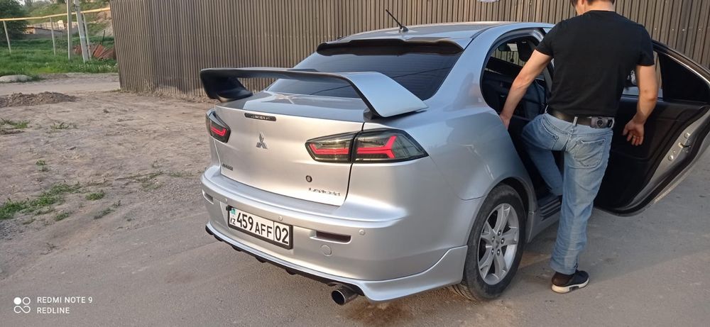 Лансер Х спойлер Лансер 10 козырек Lancer10 Эво бампер капот губа нак