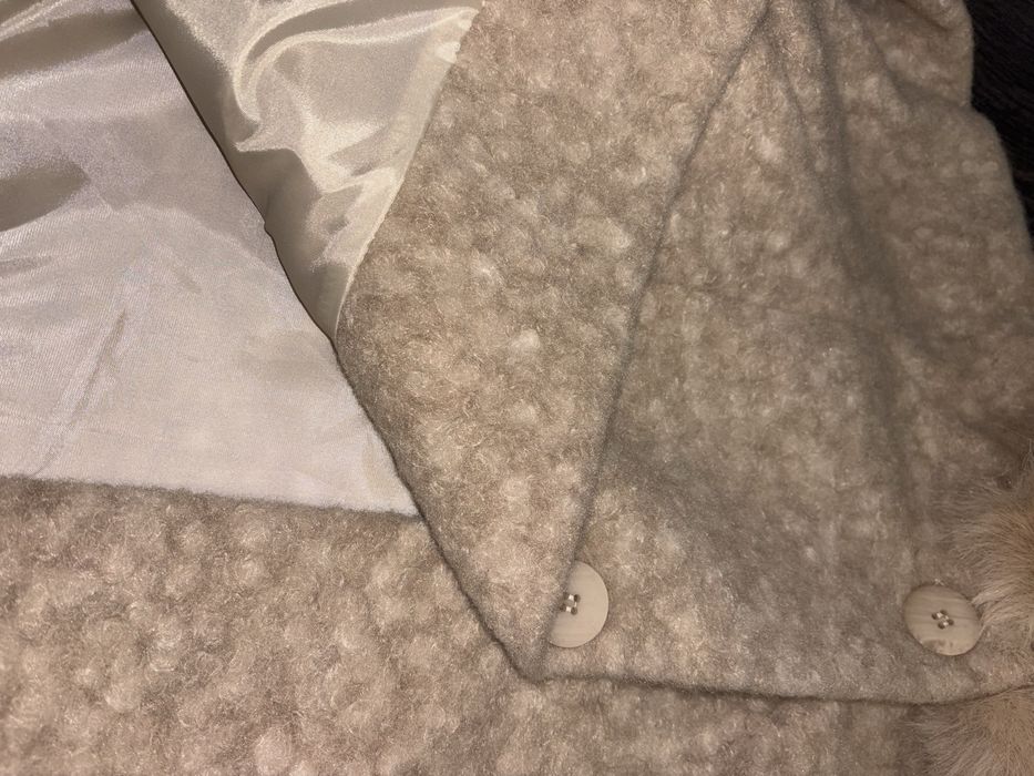 Страхотно мъхесто палтенце! Ново! Универсален размер