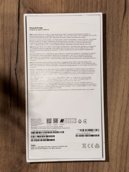 Iphone 15 Pro Max Titanium Blue 256GB