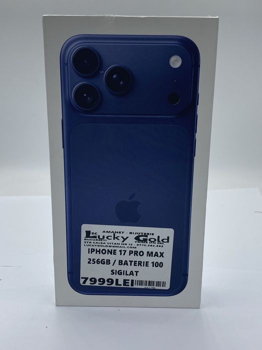 Iphone 17 Pro Max 256 Gb 100 % Baterie / Garantie / Factura #48135