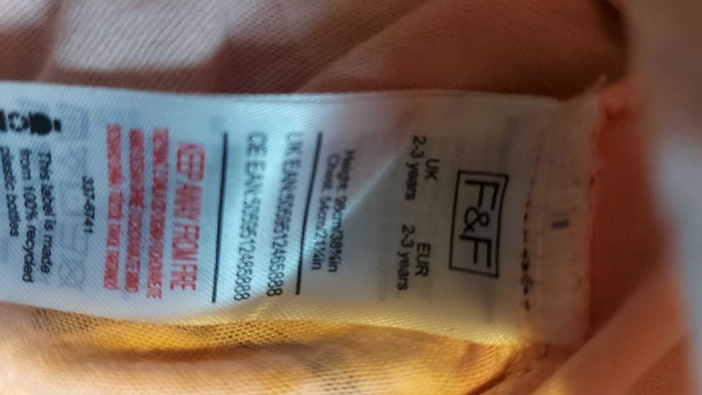 3 рокли за малки момичета, 92 см 98 см, F&F Next H&M