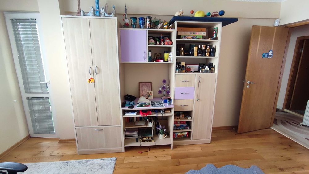 Мебели за детска стая (секция, ракла, легло)