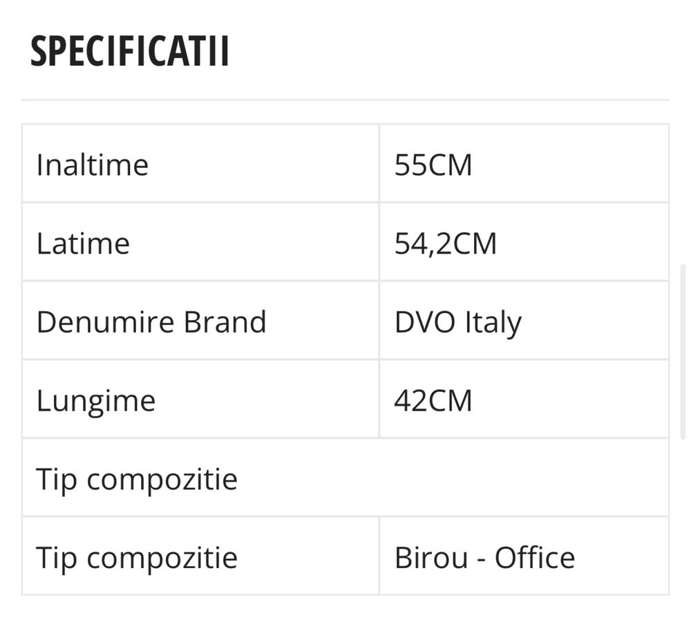 Casetiera 3 sertare cu cheie DVO Italy