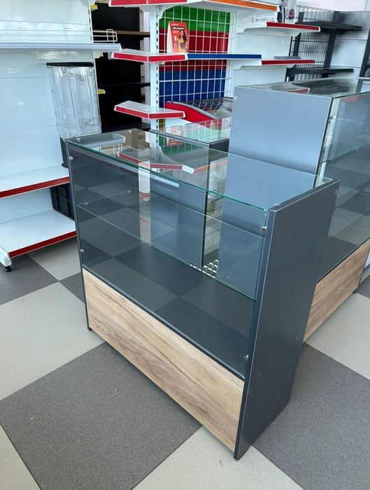 Витрина витринный прилавки прилавок стеклянная касса торговое оборудов