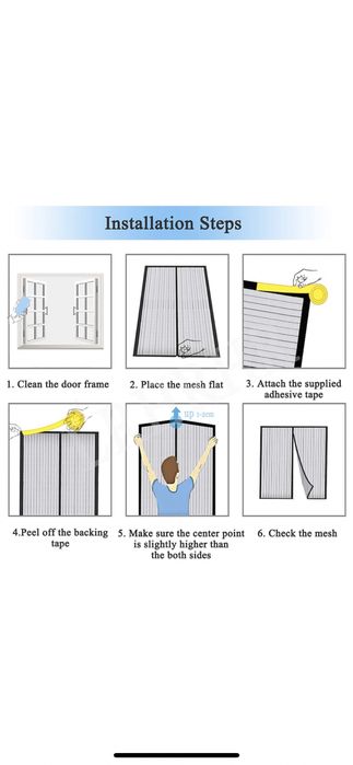 Plasă fereastră cu magnet anti-insecte tantari  120x120 cm albă NOUA