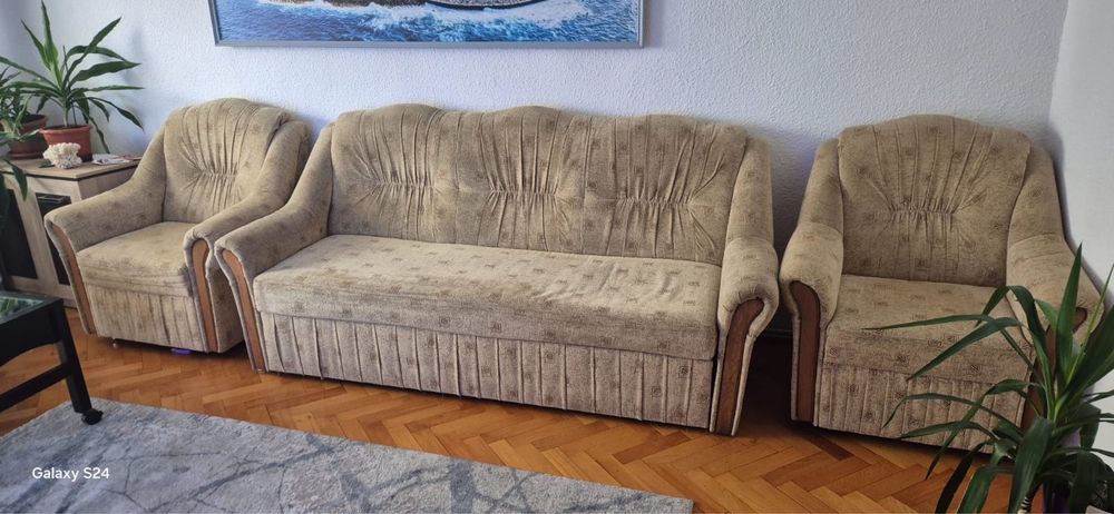 Canapea Extensibila plus 2 Fotolii Vand Urgent