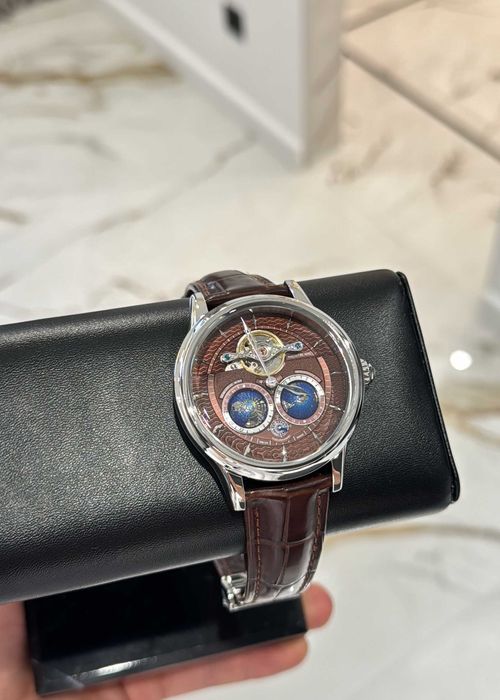 montblanc tourbillionсребро/кафе