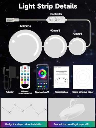 Нови Цветни RGB лампи за парти гейминг и декорация управление през app