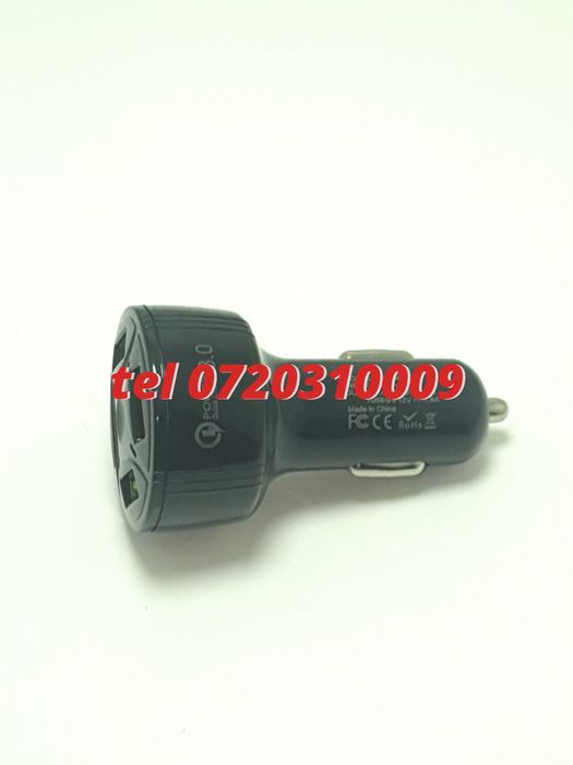 Incarcator Universal Masina Auto 4 Porturi Bricheta Usb Qc Fastcharge