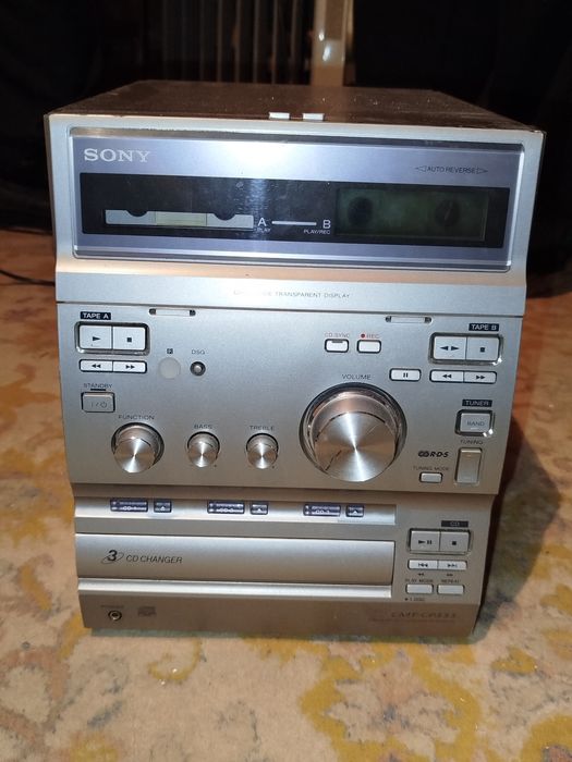 Музыкальный центр Sony CMT-CP333 с колонками (оригинал, рабочий)