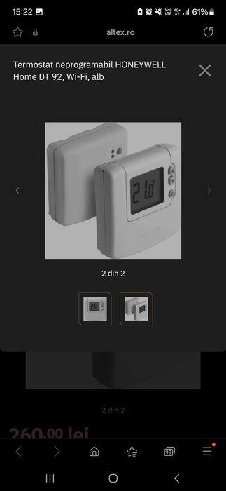 Termostat neprogramabil Honeywell