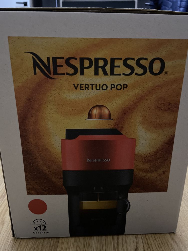 Nespresso Vertuo Pop rosu espressor capsule + 2 seturi a 10 capsule