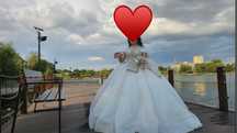 Rochie mireasa si accesorii (diadema, cercei,bratari, colier,inele)