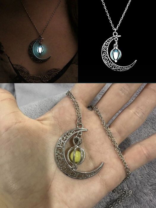 Новые подвески полумесяц со светящейся жемчужиной и подвеска цветочная