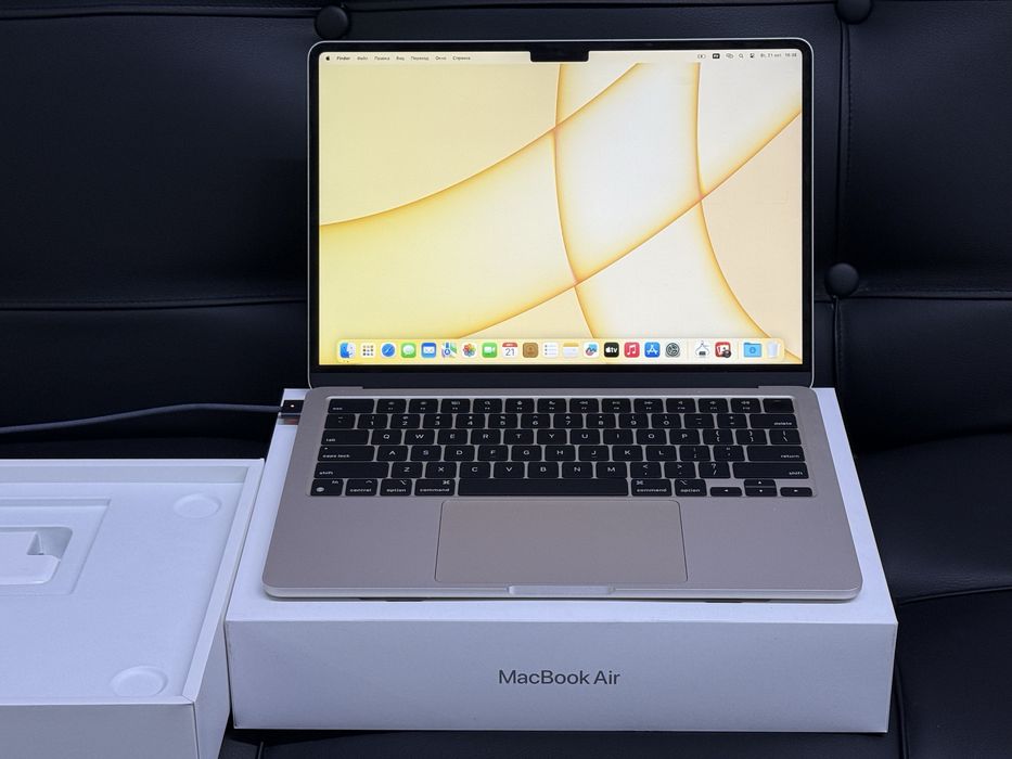 SSD512GB/MacBook Air M3 Apple/макбук Аир 13.6 М3 2025 Starlight 100%