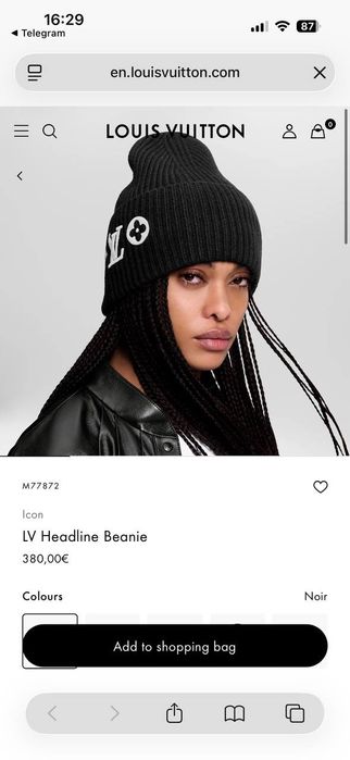 Шапка Louis Vuitton оригинал