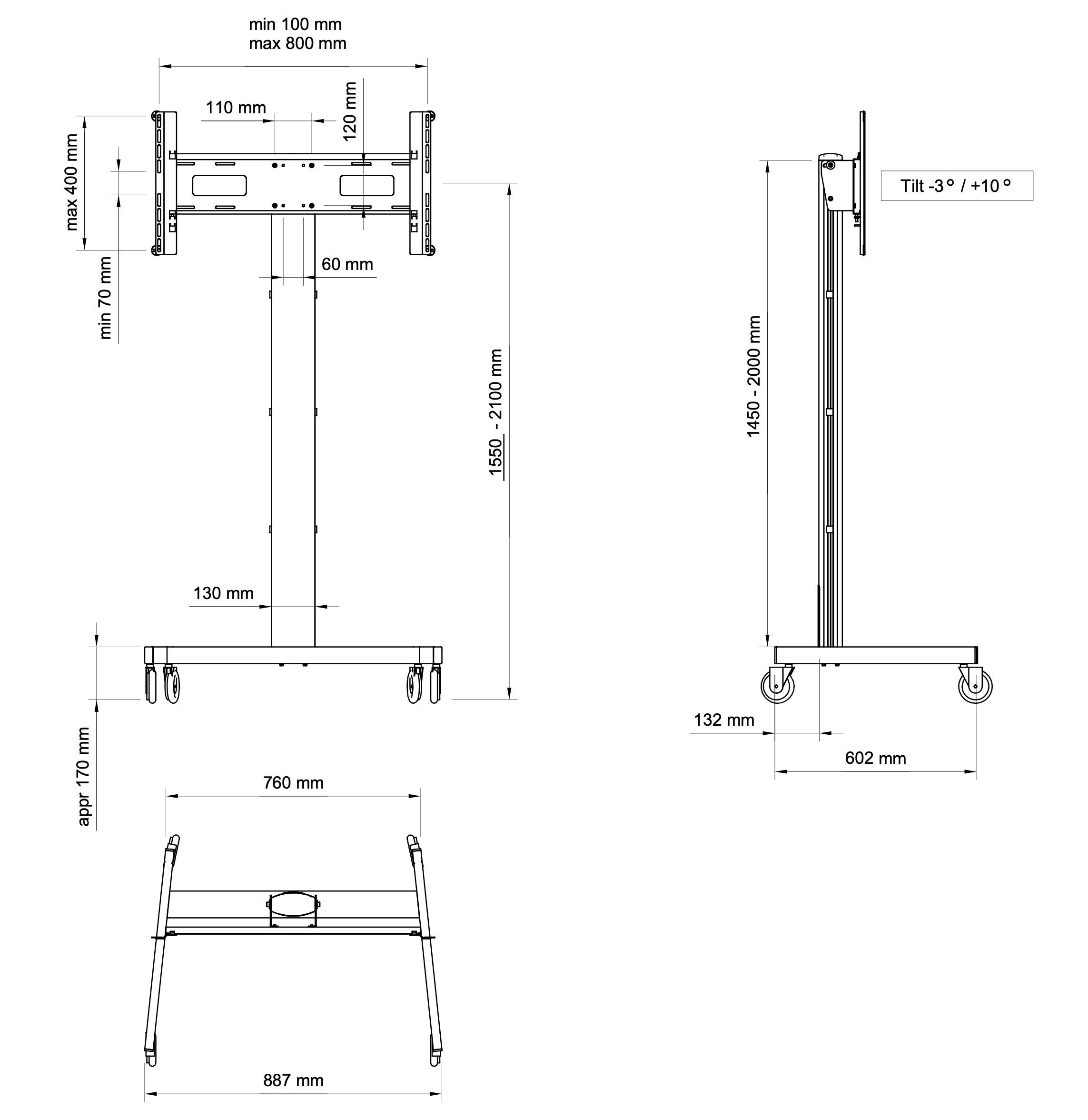 Pachet TV plasma LG 152cm + suport mobil profesional