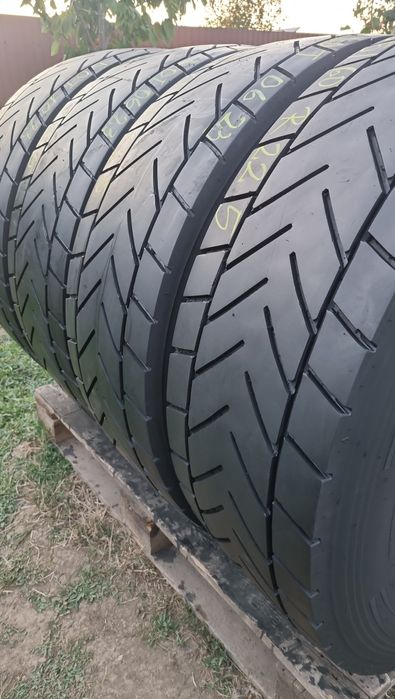 4 Anvelope Dunlop Tractiune 295/60 R22.5 Impecabile DOT1023