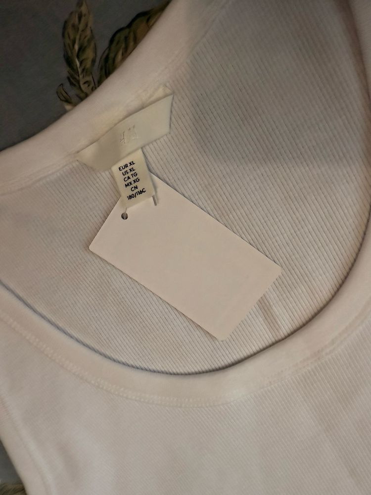 Топ базовый от H&m белый